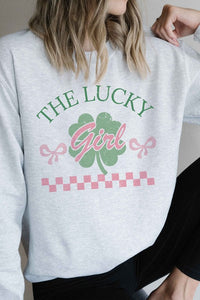 THE LUCKY GIRL Graphic Sweatshirt