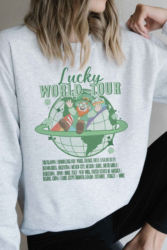 LUCKY WORLD TOUR Graphic Sweatshirt