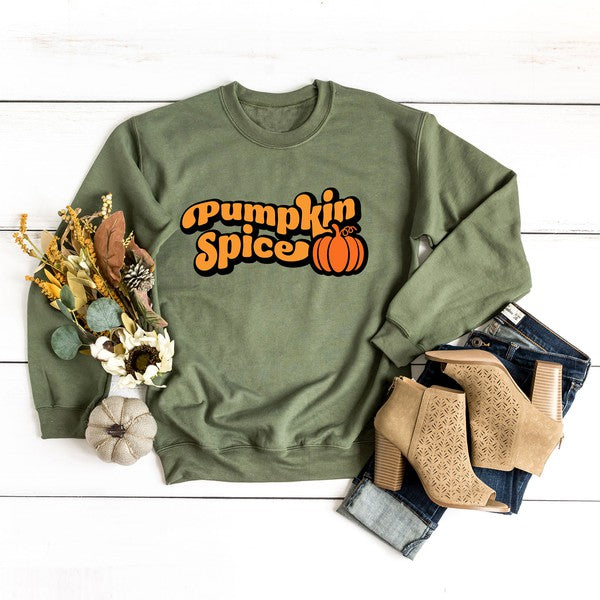 Retro Pumpkin Spice Graphic Sweatshirt