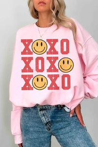 XOXO HAPPY FACE Graphic Sweatshirt