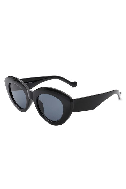 Women Oval Fashion Round Cat Eye Sunglasses