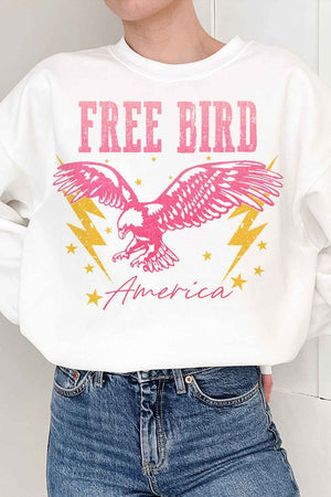 FREE BIRD AMERICA PLUS SIZE SWEATSHIRT