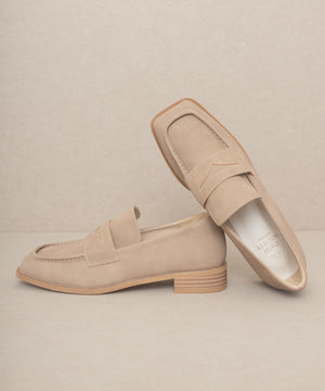 June - Square Toe Penny Loafers