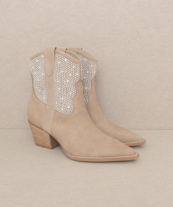 Pearl Studded Western Boots