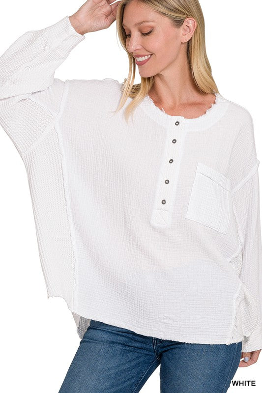 Life in the Slow Lane Henley Top