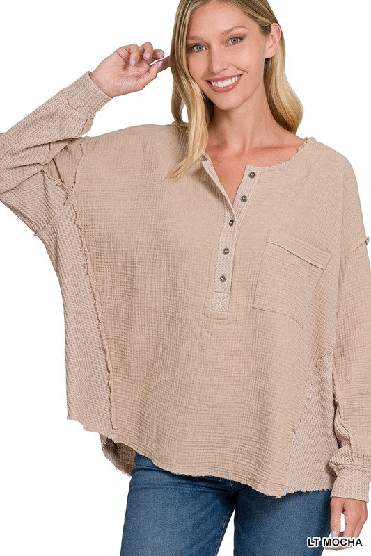 Life in the Slow Lane Henley Top