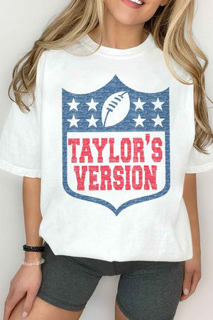 Taylor's VERSION FOOTBALL GRAPHIC TEE
