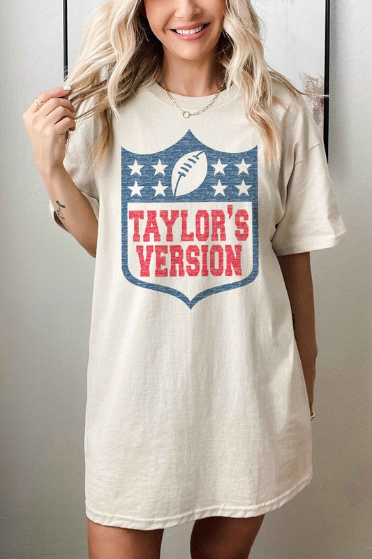 Taylor's Version FOOTBALL OVERSIZED GRAPHIC TEE
