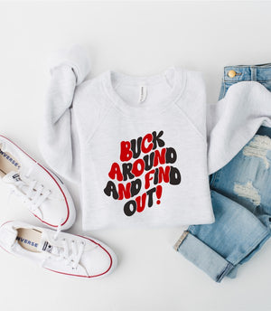 Buck Around Premium Crewneck Sweatshirt Plus