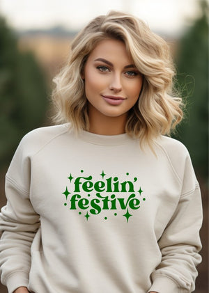 Feelin' Festive Graphic Sweatshirt