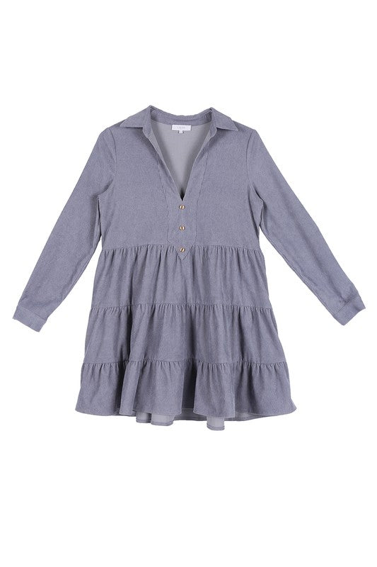 The One Corduroy Tiered Dress