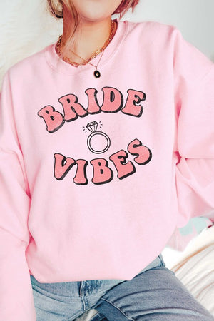 PLUS SIZE - BRIDE VIBES Graphic Sweatshirt