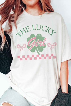 THE LUCKY GIRL Graphic T-Shirt