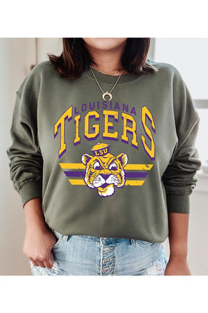 LSU Tigers Varsity Sweatshirt Plus Size