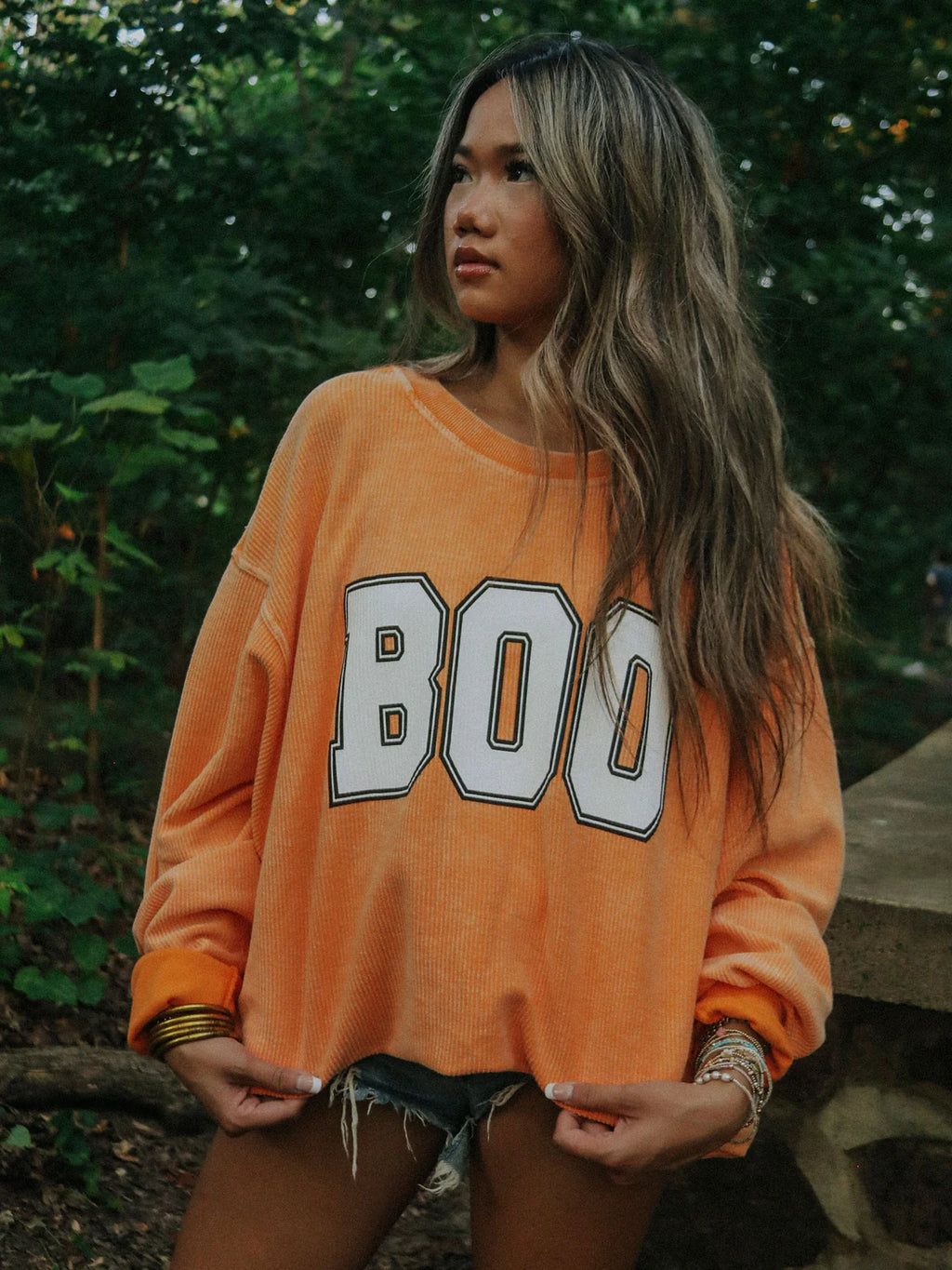 Boo Corded Sweatshirt