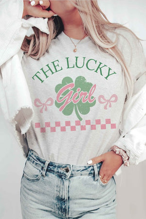 THE LUCKY GIRL Graphic T-Shirt