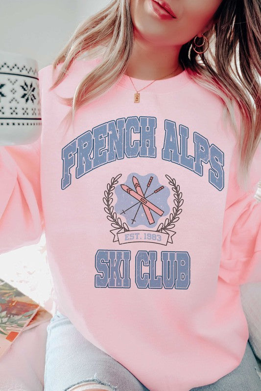 French Alps Ski Club  Graphic Sweatshirt