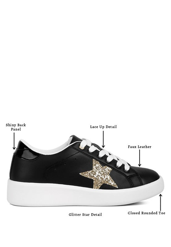 A Star is Born Glitter Star Detail Sneakers
