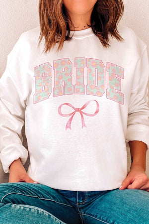 FLORAL BRIDE RIBBON Graphic Sweatshirt