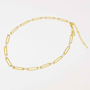 Crystal Linked Chain Necklace