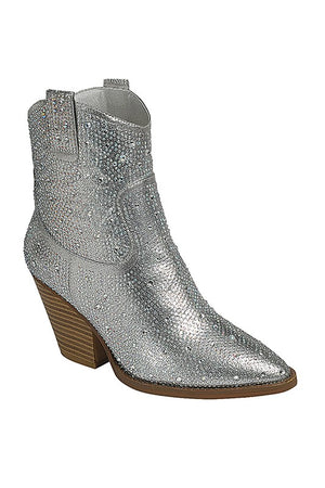 Rhinestone Cowgirl Ankle Bootie