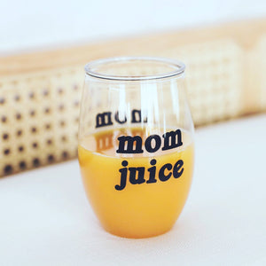 Mom Juice Wine Glass