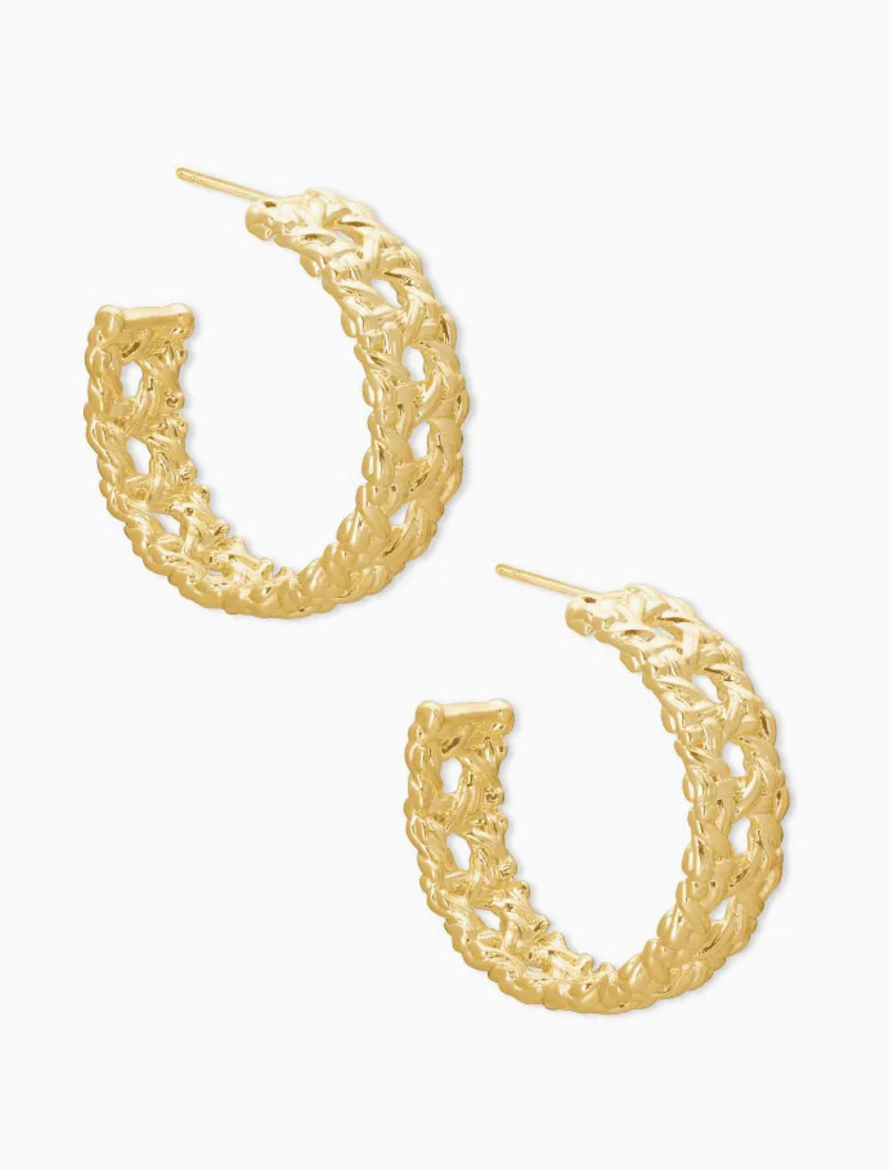 Natalie Gold Hoop Earrings In Gold