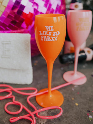 Wife of the Party Champagne Glass