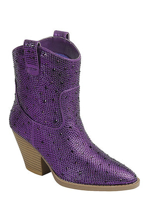 Rhinestone Cowgirl Ankle Bootie