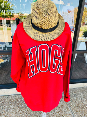 Hogs Varsity Letters Retro Sweatshirt
