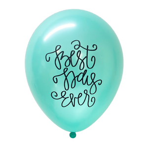 Best Day Ever (Mint Green) Latex Balloons