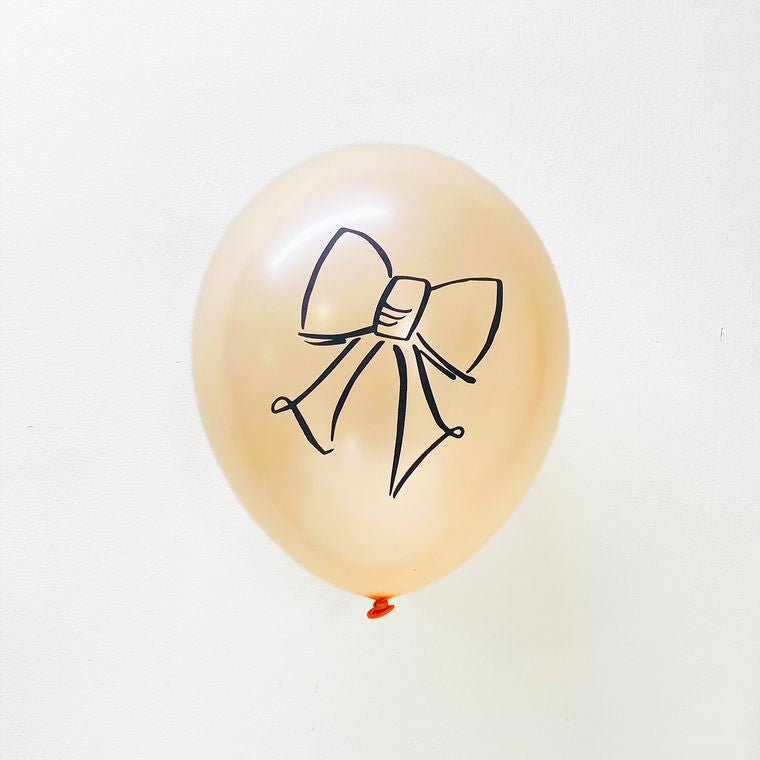 Bow Hand Lettered Latex Balloons